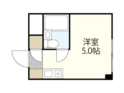 リヴァージュ広瀬北(ワンルーム/2階)の間取り写真