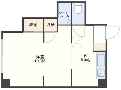 M2Jビル(1K/3階)の間取り写真