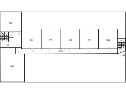 エーデルハイツ(2DK/3階)の間取り写真