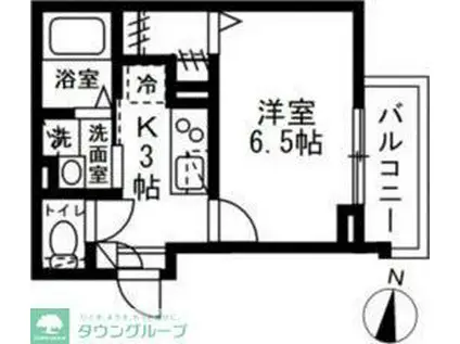 エスプリ(1K/2階)の間取り写真