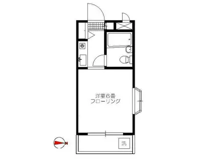 セントヒルズ目白(ワンルーム/4階)の間取り写真