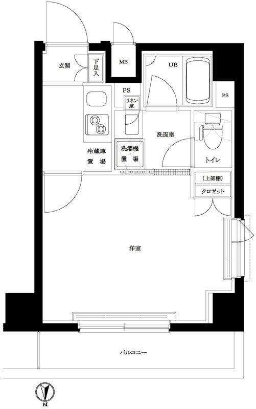 ルーブル両国弐番館(1K/10階)の間取り写真