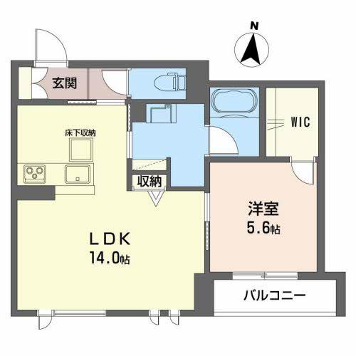 CLOU DE FORGE(1LDK/1階)の間取り写真