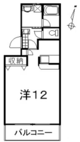 ミヅホマンション(1K/1階)の間取り写真