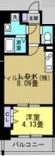リアライズ堺宿院(1LDK/10階)の間取り写真