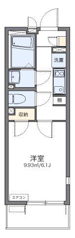 レオネクスト西門(1K/4階)の間取り写真