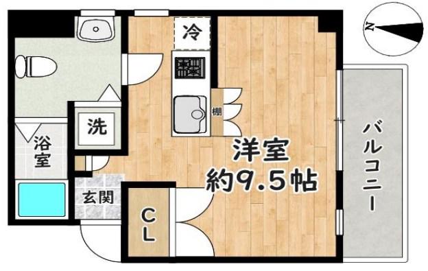 VILLA RIX(ワンルーム/2階)の間取り写真