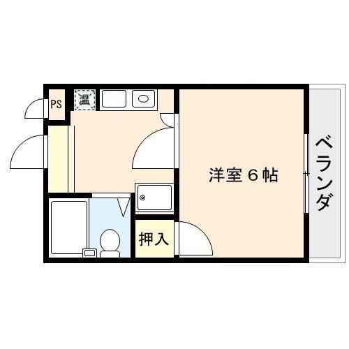 メゾン・ド・ムラジIII(1K/3階)の間取り写真