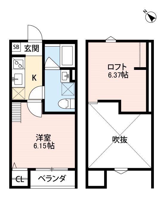 鳳 陽光館(1K/1階)の間取り写真