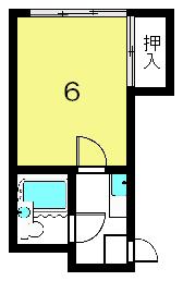 アビリティー桂(1K/2階)の間取り写真