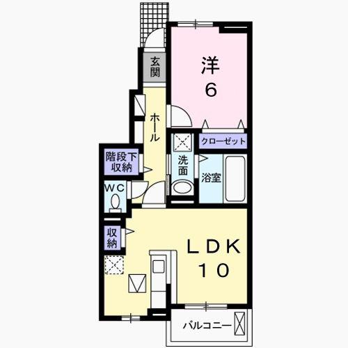 グラン テラス(1LDK/1階)の間取り写真