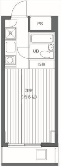 エスケイケイビル(ワンルーム/2階)の間取り写真