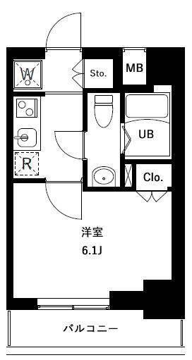 アーバンパークお花茶屋(1K/10階)の間取り写真