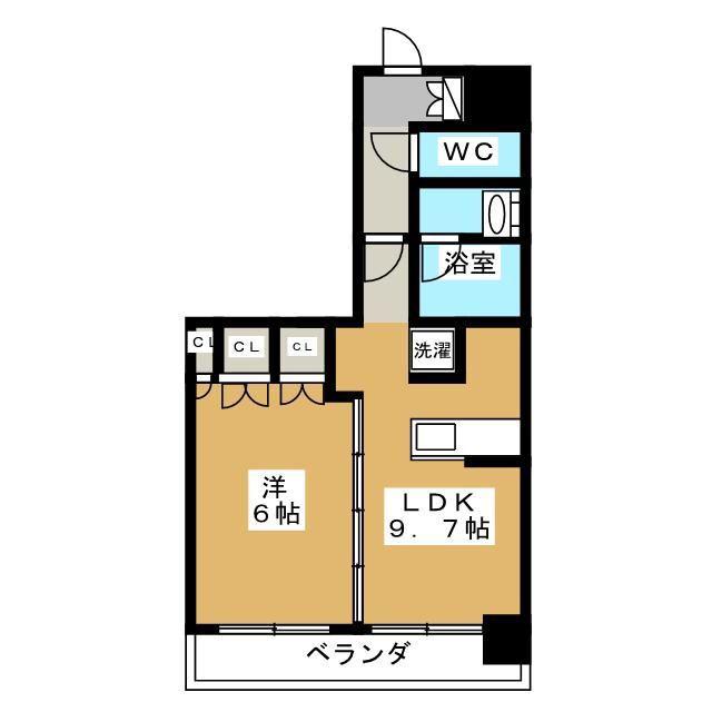 エスティメゾン錦糸町II(1LDK/11階)の間取り写真