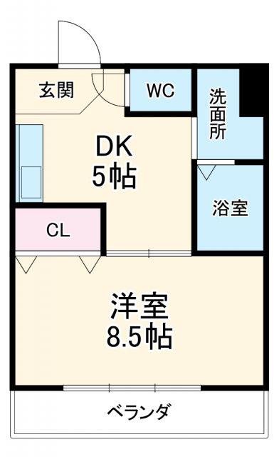 アプニール新瑞(1DK/2階)の間取り写真