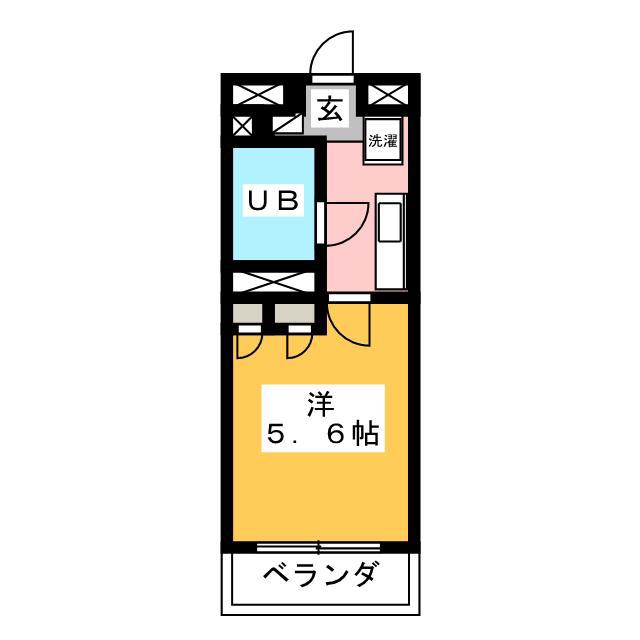 サンライトコーポ(1K/3階)の間取り写真