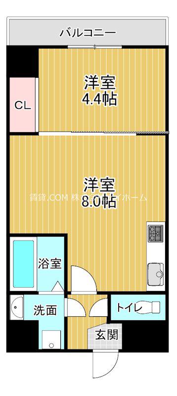SFIDA森ノ宮(1LDK/10階)の間取り写真