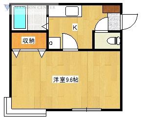 αNEXT新潟第10(1K/1階)の間取り写真
