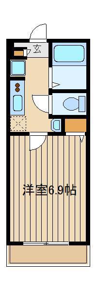 ピエール石神井公園(1K/1階)の間取り写真