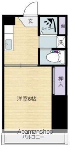 青葉MMK(1K/4階)の間取り写真