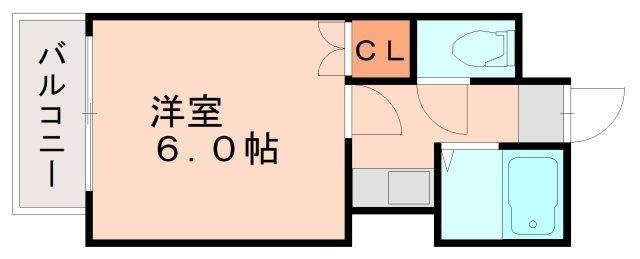 フォルム博多駅南II(1K/3階)の間取り写真