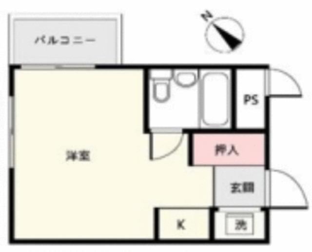 TOPお花茶屋(ワンルーム/4階)の間取り写真