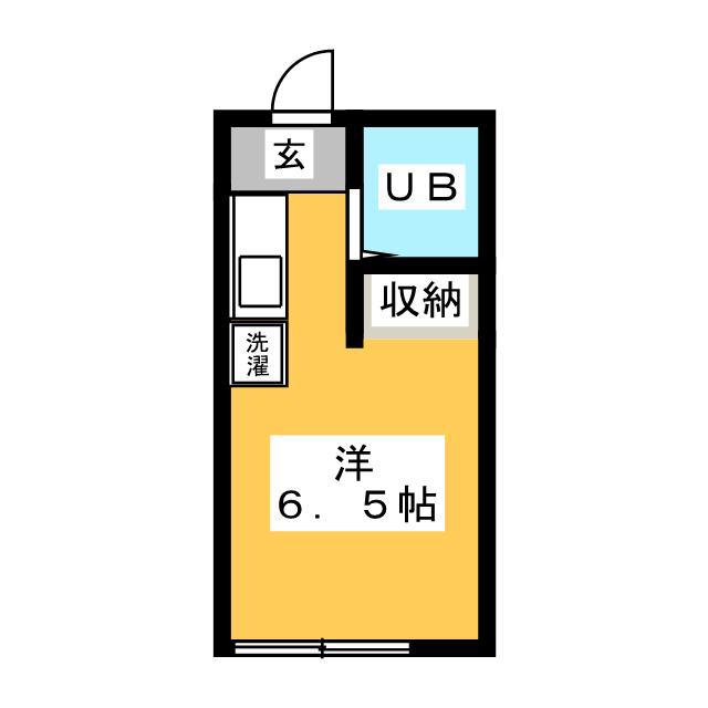コーポラス須賀 A棟(ワンルーム/1階)の間取り写真