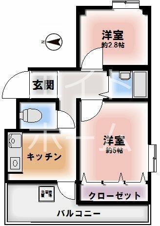EIGHT BLDG. - YOKOYAMAII -(2K/7階)の間取り写真