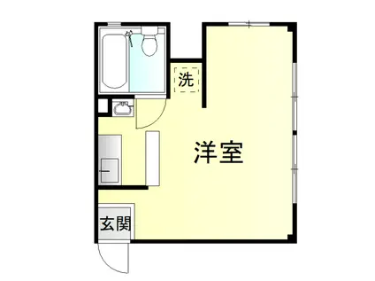 アークベース広瀬川(ワンルーム/3階)の間取り写真