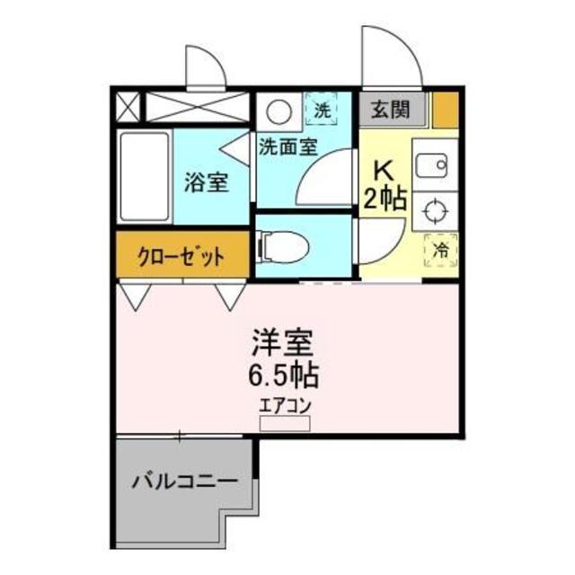 コーラルリーフ(1K/3階)の間取り写真