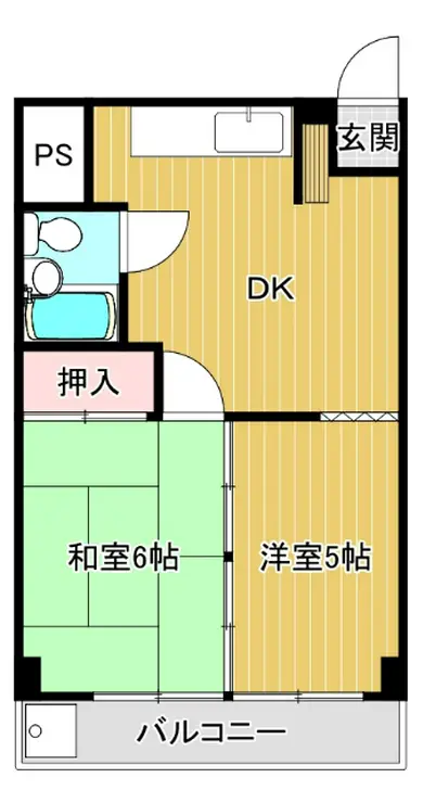 サンハイツ武蔵野 1階階 間取り