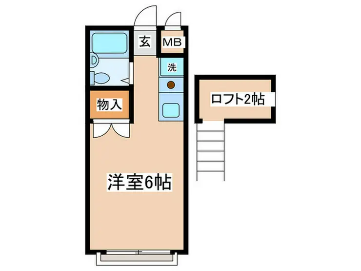 オーク玉川学園 1階階 間取り