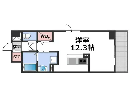 JHアパートメント(1K/4階)の間取り写真