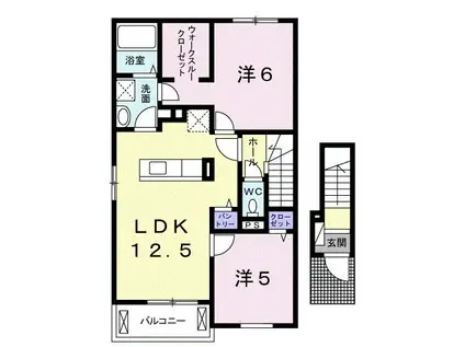レオンハート吉野台 I(2LDK/2階)の間取り写真