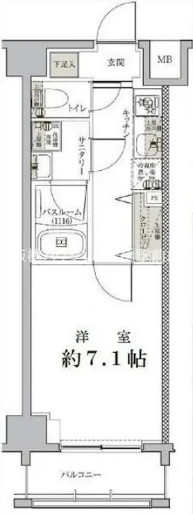 クレヴィスタ板橋西台 5階階 間取り