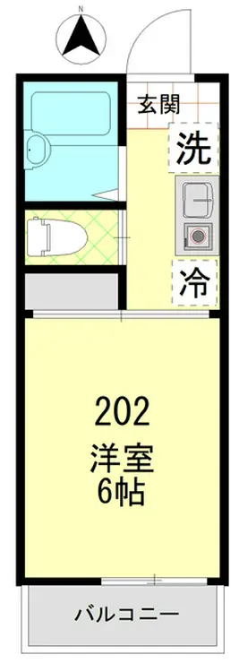 メゾンまほろば 2階階 間取り