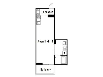 ZEE HAVEN(ワンルーム/5階)の間取り写真