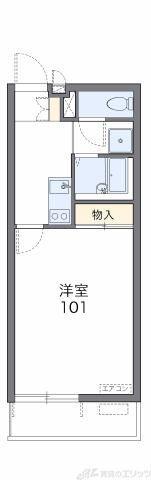 レオネクストCARPEDIEM(1K/1階)の間取り写真