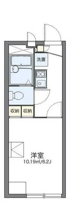 レオパレスハイツ旭が丘A 2階階 間取り