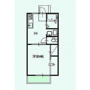ハイツ宝積寺(1DK/1階)の間取り写真