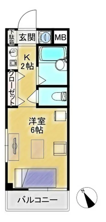 ドルチェ大宮 1階階 間取り