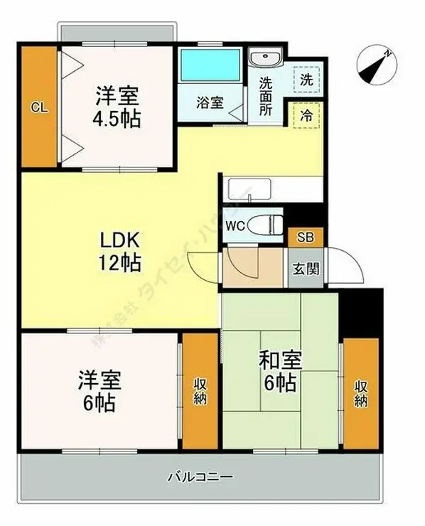 ウインド志津 2階階 間取り