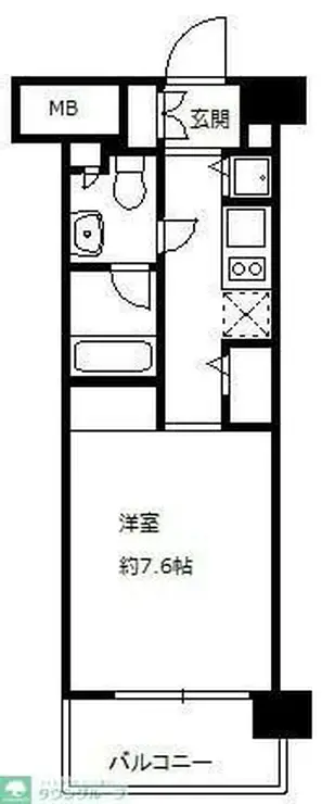 ニューシティアパートメンツ亀戸 6階階 間取り