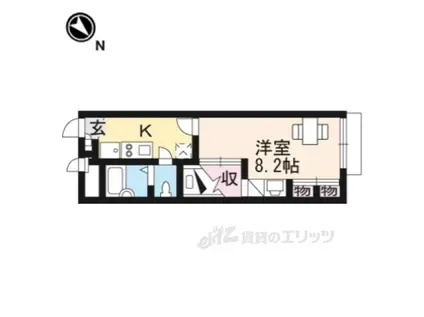 レオパレス寺嶋A(1K/2階)の間取り写真