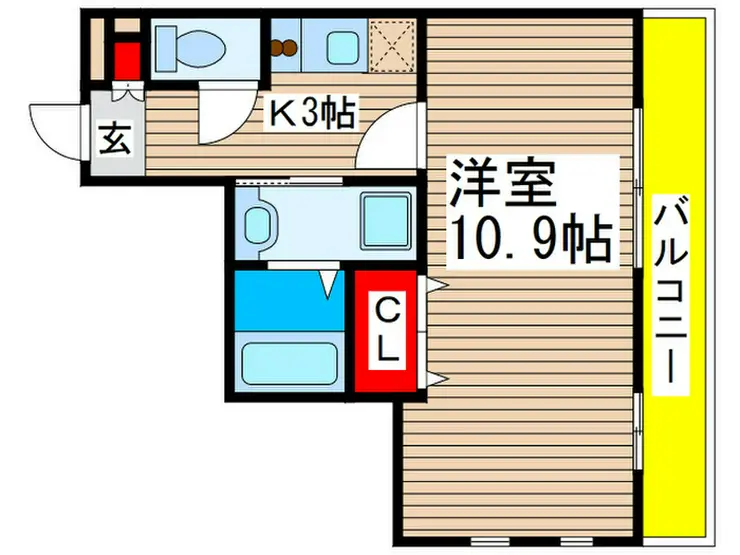 アンブラッセ新検見川 4階階 間取り