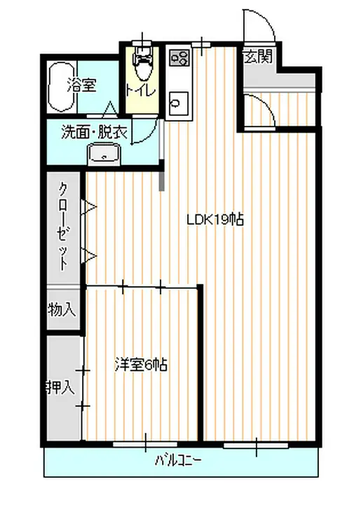 星川ハイツ 4階階 間取り