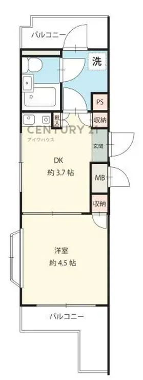 ライオンズマンション亀有第3 5階階 間取り