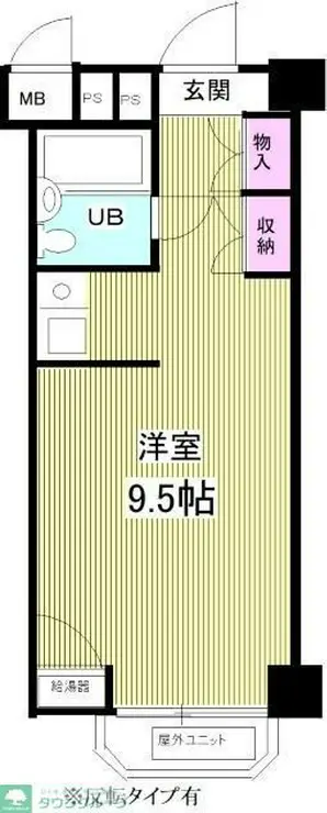 カルム赤坂 1階階 間取り