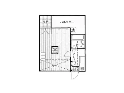 レオパレス戸塚エクセル第8(1K/1階)の間取り写真
