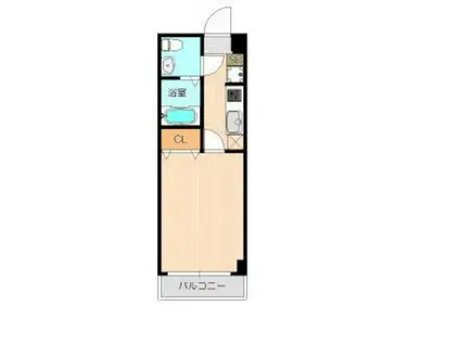 アリビオ八千代台西(1K/6階)の間取り写真